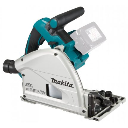 Makita DSP601ZJU + Lagaminas ir Bluetooth lustas AWS 36V, 2x18V Akumuliatorinis diskinis pjūklas,