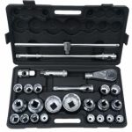 Galvučių komplektas 12 kampų | 25 mm (1") | 20 mm (3/4") | 26 vnt. (10115V)