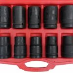Smūginės galvutės ilgos šešiakampės | 25 mm (1") | 17 - 41 mm | 10 vnt. (ES-5826)