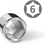 Galvutė 6-kampė | 25 mm (1") | 110 mm (ES-25110)