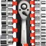 Galvučių rinkinys su terkšle | 12,5 mm (1/2") | 8-32 mm | 19 vnt. (YT-38681)