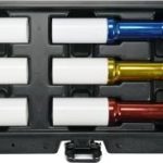 Plonasienių smūginių galvučių rinkinys su apsaugom | 12,5 mm (1/2") | 150 mm | 17/19/21 mm | 6 vnt. (YT-10563)