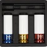 Plonasienių smūginių galvučių rinkinys su apsaugom | 12,5 mm (1/2") | 17/19/21 mm | 3 vnt. (YT-1056)