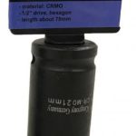 Galvutė smūginė šešiakampė ilga | 12,5 mm (1/2") | 21 mm (H501121)