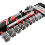 Galvučių rinkinys su terkšle | 10 mm (3/8") | 10-24 mm | 7 vnt. (YT-38683)