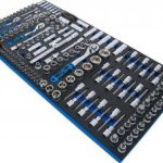 Įrankių dėklas XL: Galvučių rinkinys | 6.3 mm (1/4") / 10 mm (3/8") / 12,5 mm (1/2") | 216 vnt. (74434)