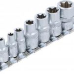 Galvučių rinkinys E-Tipas | 6.3 mm (1/4") / 10 mm (3/8") | E6 - E16 | 7 vnt. (2027)