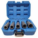 Galvučių rinkinys sugadintiems varžtams | metrinės/colinės | ilgos | 10 mm (3/8") | 10 - 16 mm | 5 vnt. (DNR5)