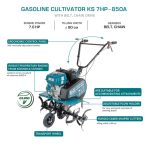 Kultivatorius KS 7HP-850A, 212cc, 5220W, 80cm, KONNER & SOHNEN - Image 2