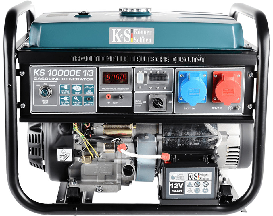 382b11d5-c36e-4af2-b11f-3dc469c065b0 Benzininis generatorius KS 10000E 1/3 8000 W KONNER & SOHNEN - Image 1