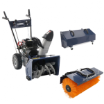 Benzininė šlavimo mašina-sniego pūstuvas BullMach BM-SS 80 WL komplektas 3in1