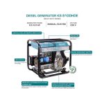 Dyzelinis generatorius KS 8100HDE (EURO V) 230V 6500W KONNER & SOHNEN - Image 2