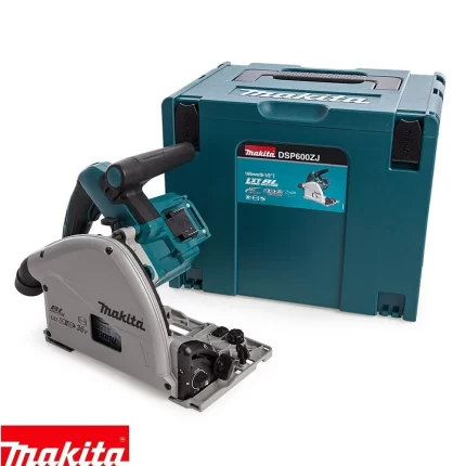 Makita DSP600ZJ Akumuliatorinis diskinis pjūklas (2x18V Li-ion Be akumuliatorių ir kroviklio)