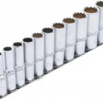 Galvučių rinkinys, 12 kampų, ilgos | 10 mm (3/8") | 8 - 19 mm | 11 vnt. (5252)