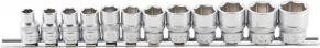 galvui-rinkinys-eiakamps-10mm-3-8-8-19mm-12-vnt-9104_2002110527381 Galvučių rinkinys, šešiakampės | 10 mm (3/8") | 8 - 19 mm | 12 vnt. (9104) - Image 1