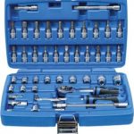 Galvučių su terkšle rinkinys | 6.3 mm (1/4") | coliniai dydžiai | 46 vnt. (2141)