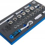 Įrankių dėklas 1/3: galvučių rinkinys | 10 mm (3/8") | 26 vnt. (4052)