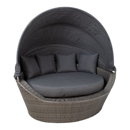 Sofa MINI MUSE su baldakimu 160x130xH70cm, pilka 23201 HOME4YOU