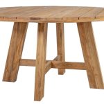 Sodo stalas KATALINA D150xH78cm, medžiaga: tikmedžio masyvo pakartotinis panaudojimas, spalva: natūrali