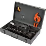 Plastikinių vamzdžių (PVC) suvirinimo aparatas | 0-300C | su rinkiniu (78910)