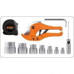 Plastikinių vamzdžių (PVC) suvirinimo aparatas | 0-300C | su rinkiniu (78910) - Image 3