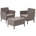 Sodo baldų komplektas „Salemo“ balkonų komplektas smėlio spalvos 29205935587 KETER