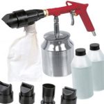 Smėliasrovė | 5 antgaliai | 2 indeliai (2kg) smėlio (LD-05-1000)