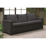 Sodo sofa trivietė Kalifornijos 3-vietė sofa pilka