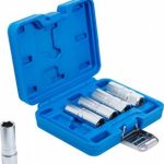 Galvučių rinkinys žvakėms | šešiakampės | 12,5 mm (1/2") | 14 - 21 mm | 5 vnt. (6641)