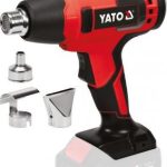 Kaitinimo fenas akumuliatorinis / orpūtė | 18V 550° II greičiai / be akumuliatoriaus (YT-82285)