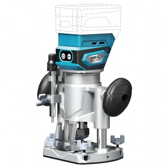 22 Akumuliatorinė freza Dedra DED7163, 18 V, (be akum. ir krov.) - Image 1
