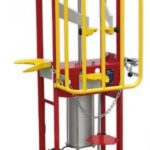 Pneumatinė amortizatorių spyruoklių suspaudimo stotis | dvigubas cilindras | su apsauginiu užraktu | 2000 kg (SP2T)