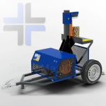 Reduktorinė malkų skaldyklė DRM-50 su benzininių variklių 7,5AG - Image 2