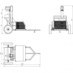 Reduktorinė malkų skaldyklė DRM-50 su benzininių variklių 7,5AG - Image 5