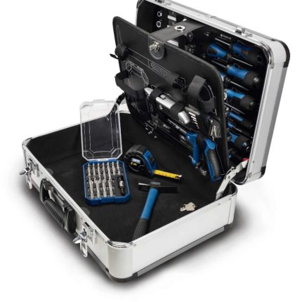 Rankinių įrankių rinkinys TB150 metaliniame lagamine 101 vnt, Scheppach