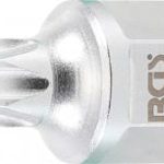 Antgalis V-tipo diržui | 12.5 mm (1/2"), hex šešiakampis 22 mm | T-Star (Torx) T60 (9532)