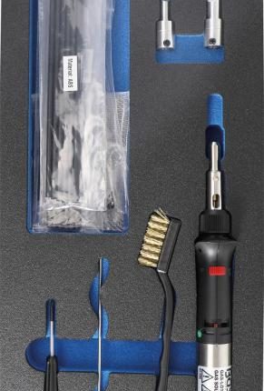 Plastiko remonto rinkinys su dujiniu lituokliu (9388)