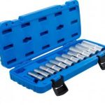 Specializuotų galvučių rinkinys su išpjova | 10 mm (3/8") | 8 - 19 mm | 12 vnt. (70988)