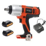 Akumuliatorinis smuginis veržliasukis KrafDele 450Nm 18v 2x2,0Ah KD1865+