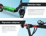 Elektrinis paspirtukas EMScooter Extreme-X121 - Image 3