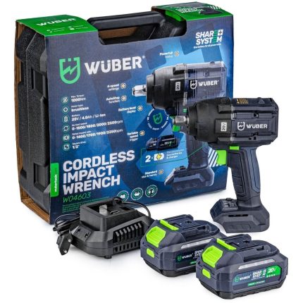Akumuliatorinis smūginis veržliasukis 20V, 1000Nm, 1/2 " WUBER W04603