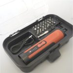 Akumuliatorinis atsuktuvas USB su antgalių rinkiniu 24 vnt. CES26 - Image 2