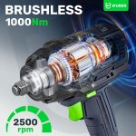 Akumuliatorinis smūginis veržliasukis 20V, 1000Nm, 1/2 " WUBER W04603 - Image 6