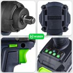 Akumuliatorinis smūginis veržliasukis 20V, 1000Nm, 1/2 " WUBER W04603 - Image 10