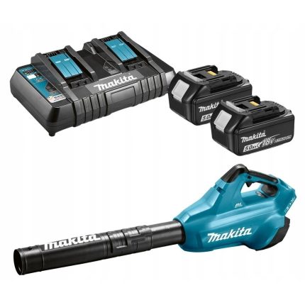 Akumuliatorinis pūtiklis Makita DUB362 2x5,0Ah + dvigubas pakrovėjas