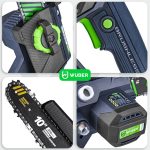 Akumuliatorinis mini grandininis pjūklas WUBER 20V W04535 - Image 13