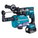 Makita DHR182RTWJ Akumuliatorinis perforatorius 18V 2x5.0Ah, SDS-PLUS, 1,7J, LED + Vacuum - Image 2