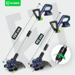 Akumuliatorinis trimeris Wuber W04003 – 20V 2.0Ah Share+System su 3 galvutėmis - Image 6