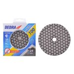 Deimantinis akmens poliravimo diskas 125mm P100, sausam poliravimui Dedra H12H0100