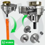 Benzininis žemės grąžtas 3,8kW + 3 grąžtai WUBER WR-GD-520 - Image 9